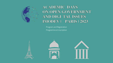 DETALLE Academic Days On Open Government and Digital Issues IMODEV | Paris | 2023